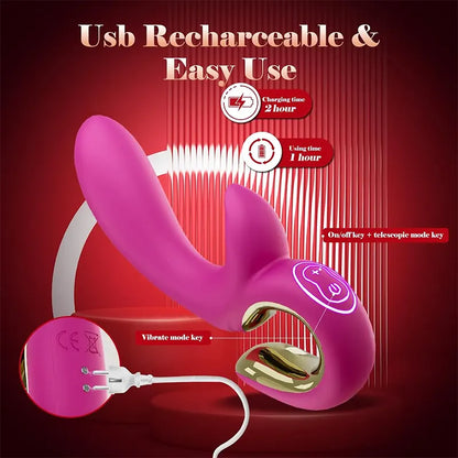 Dual-Motion G-Spot Stimulator with Thrusting &amp; Vibration