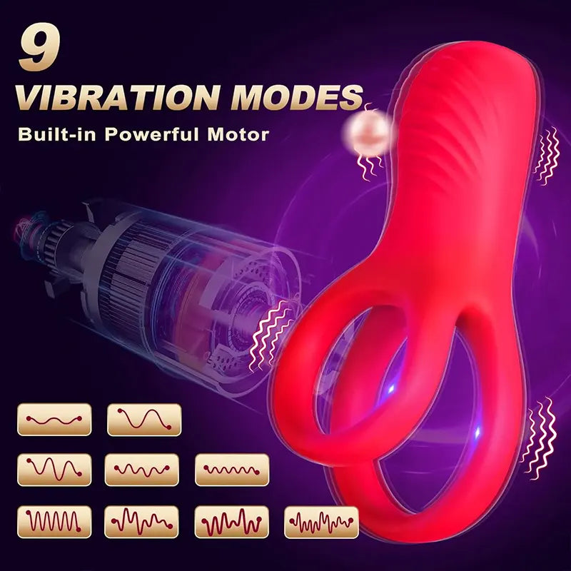 Power Pulse Dual Vibrating Cock Ring