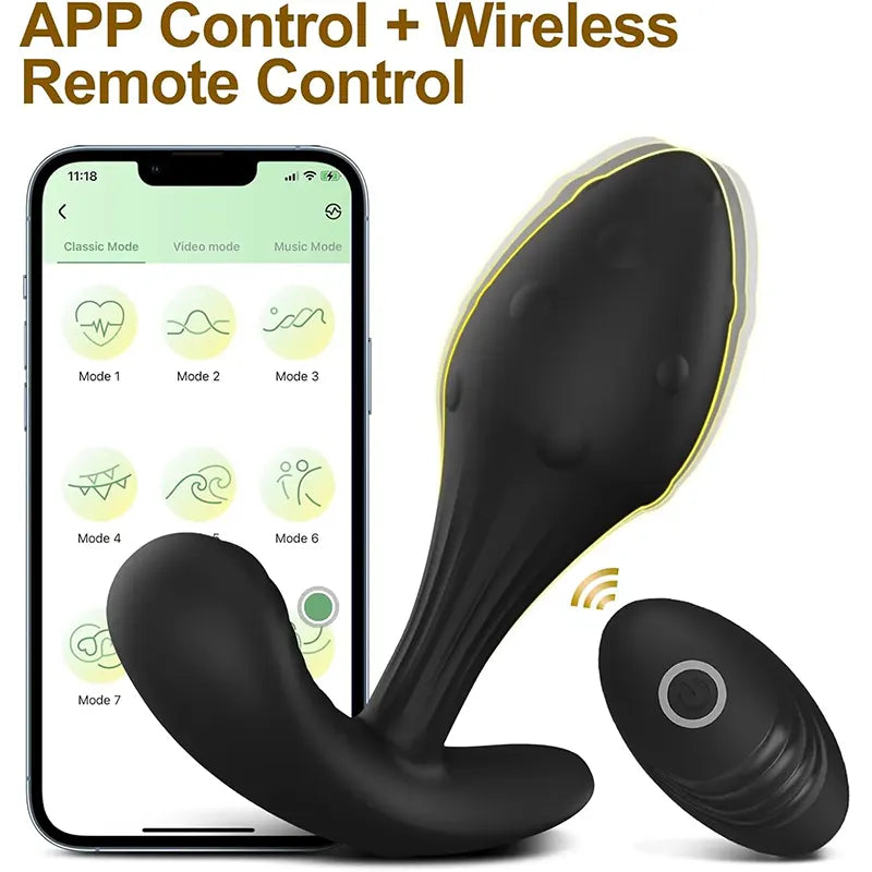 Remote Control Smart P-Point Vibrating Plug