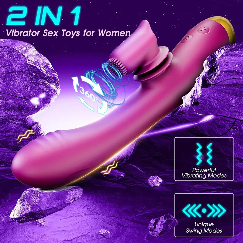 2-in-1 360° Brush G-spot Vibrator