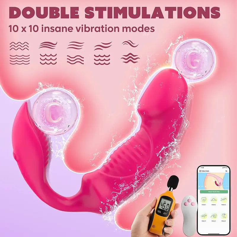 Double Stimulation Wearable Panty Vibrator