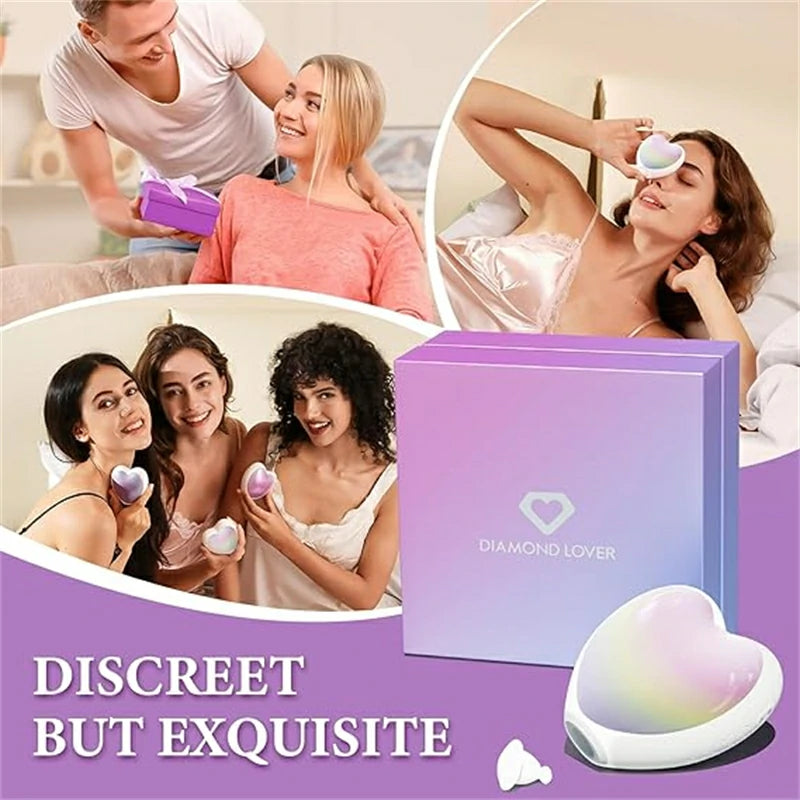 Heart-Shaped Intimate Suction Vibrator