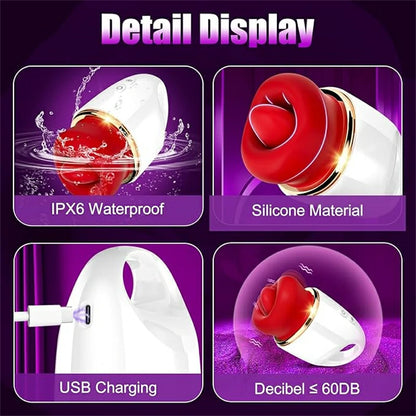 Red Lips Vibrating Oral Simulator