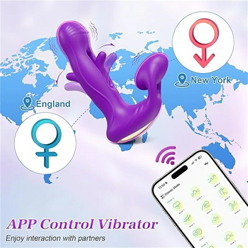 Dual Head Tapping Remote-Controlled Vibrator