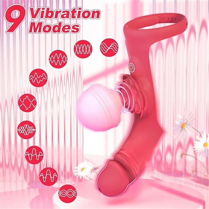 Versatile 2-in-1 Finger Rose Vibrator