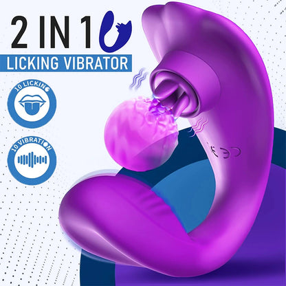 Wearable Remote Control Licking Vibrator