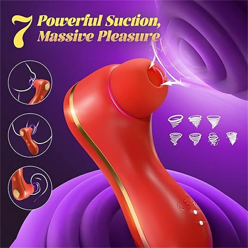 Dual-Action Clitoral Sucking Vibrator