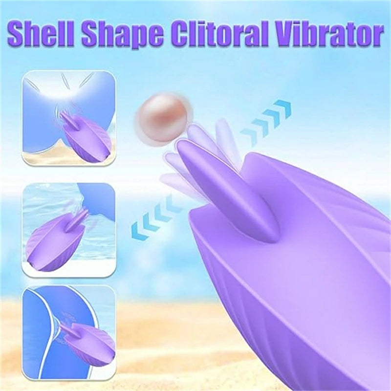 Scalloped Tongue Clitoral Vibrator