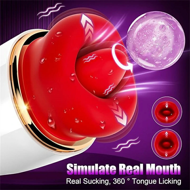 Red Lips Vibrating Oral Simulator