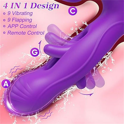 Dual Head Tapping Remote-Controlled Vibrator