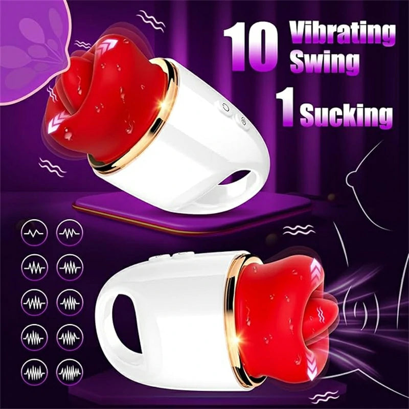 Red Lips Vibrating Oral Simulator