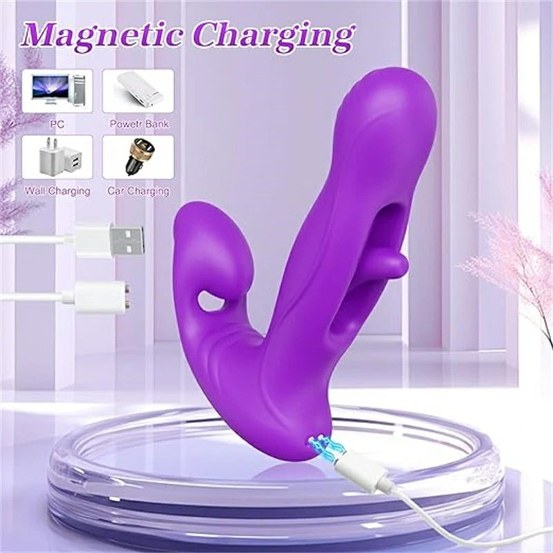 Dual Head Tapping Remote-Controlled Vibrator