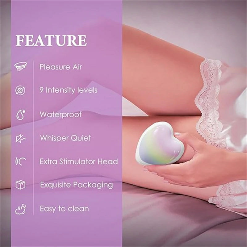 Heart-Shaped Intimate Suction Vibrator