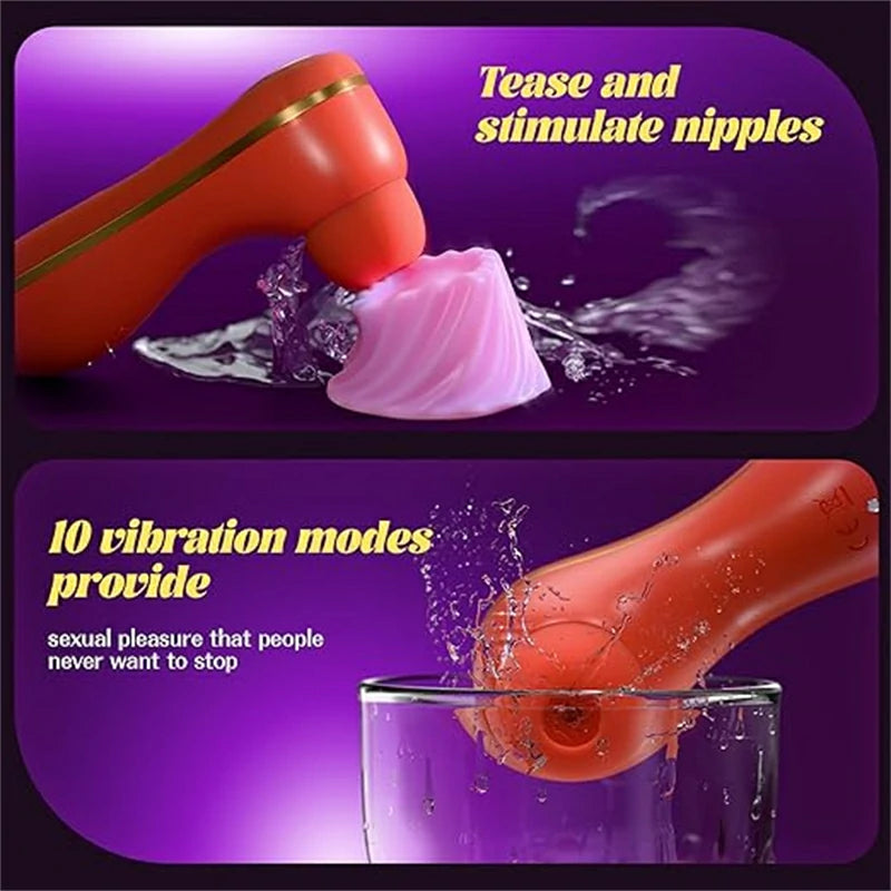 Dual-Action Clitoral Sucking Vibrator