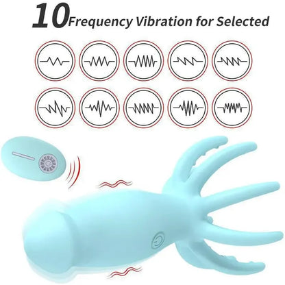 Remote Control Octopus Vibrating Masturbator