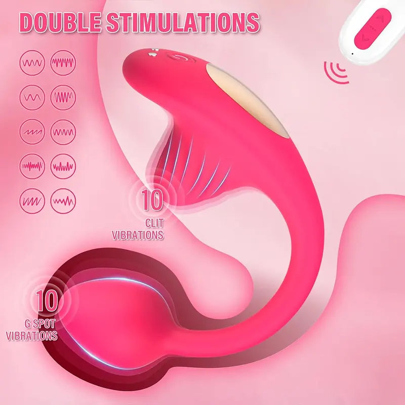 Dual-Motor Wearable Panty Vibrator with App &amp; Remote Control