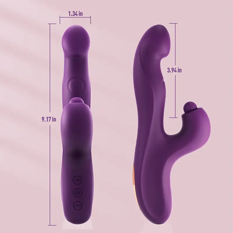 Triple-Action G-Spot &amp; Clitoral Rabbit Vibrator