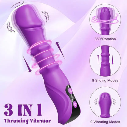 Tri-Action G-Spot Thruster Dildo