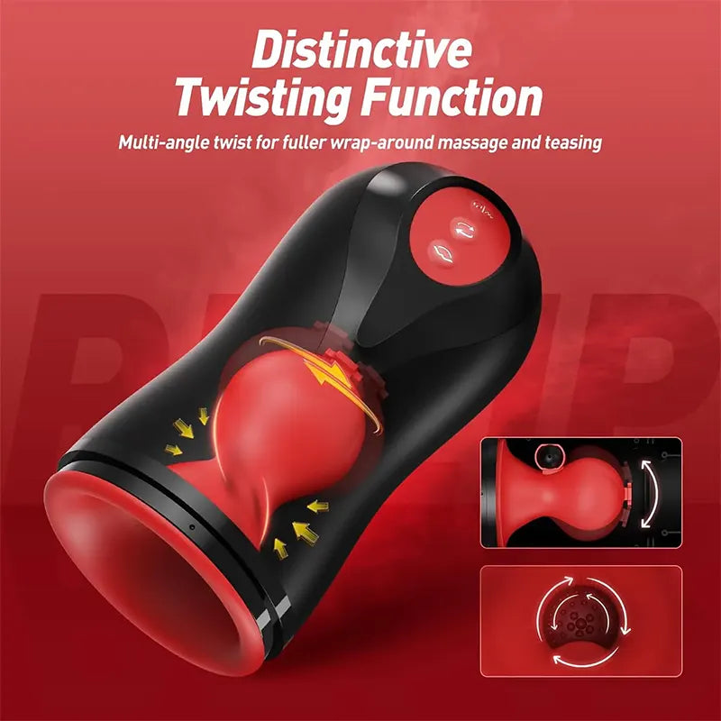 TriWave 3-in-1 Male Masturbator with Swirling Motion