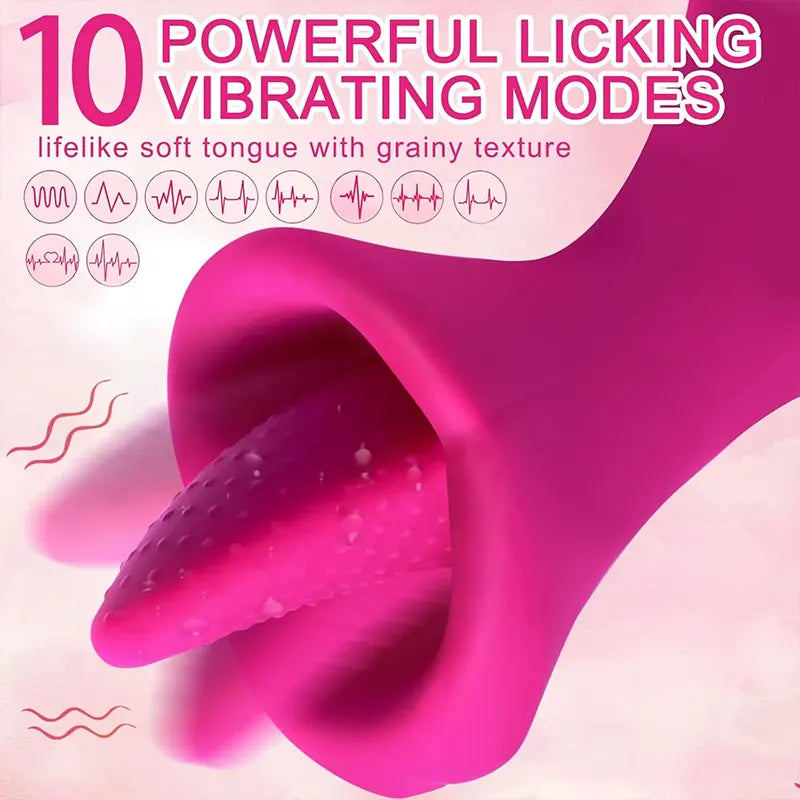 Sucker Lick Rose Clit Vibrator