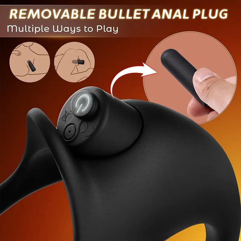 Dual-Action Prostate Vibrating Cock Ring