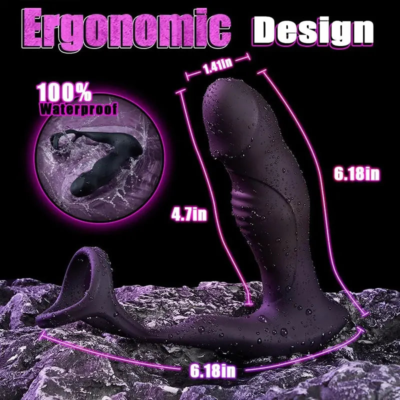 PulseMaster Prostate Massager with Oscillating Thrust &amp; Vibration