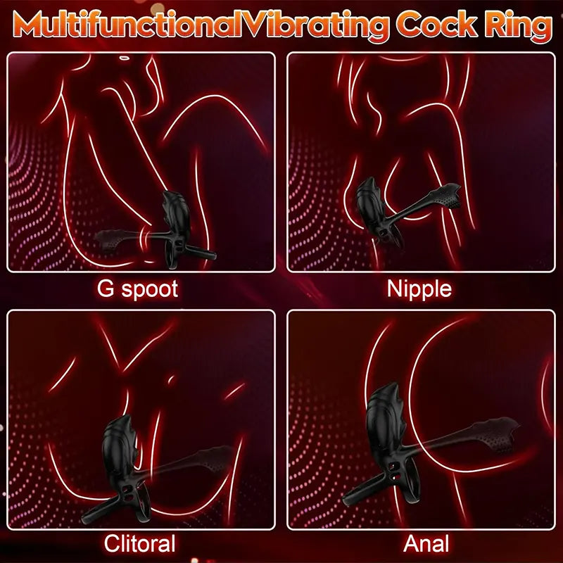 Dual Motor Vibrating Couples Pleasure Ring