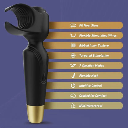 VibeFlex 2-in-1 Wand Vibrator for Men &amp; Couples