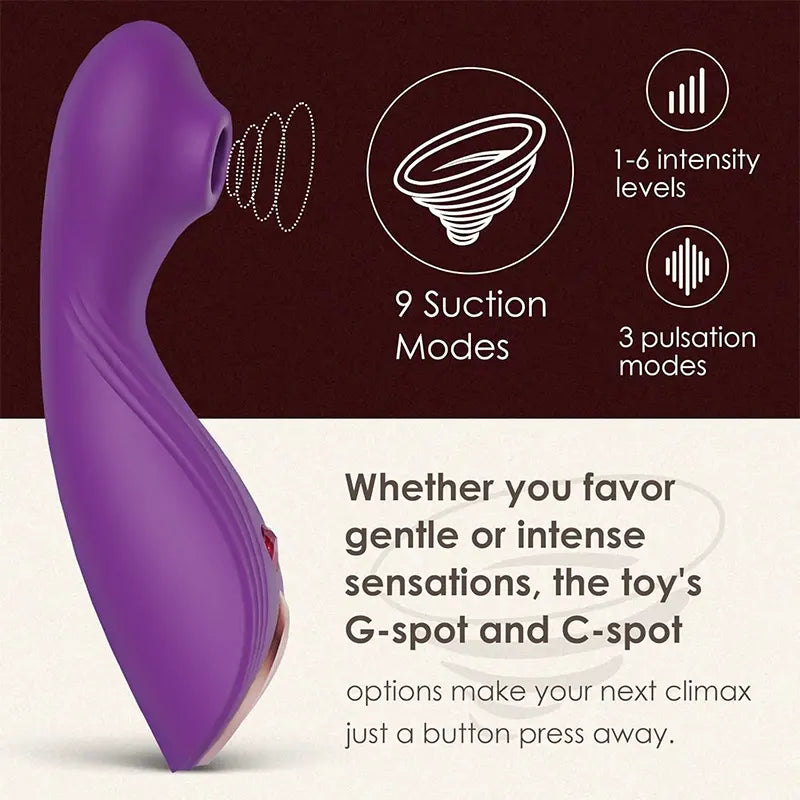 EcstasySuction 9-Mode G-Spot &amp; Clitoral Stimulator