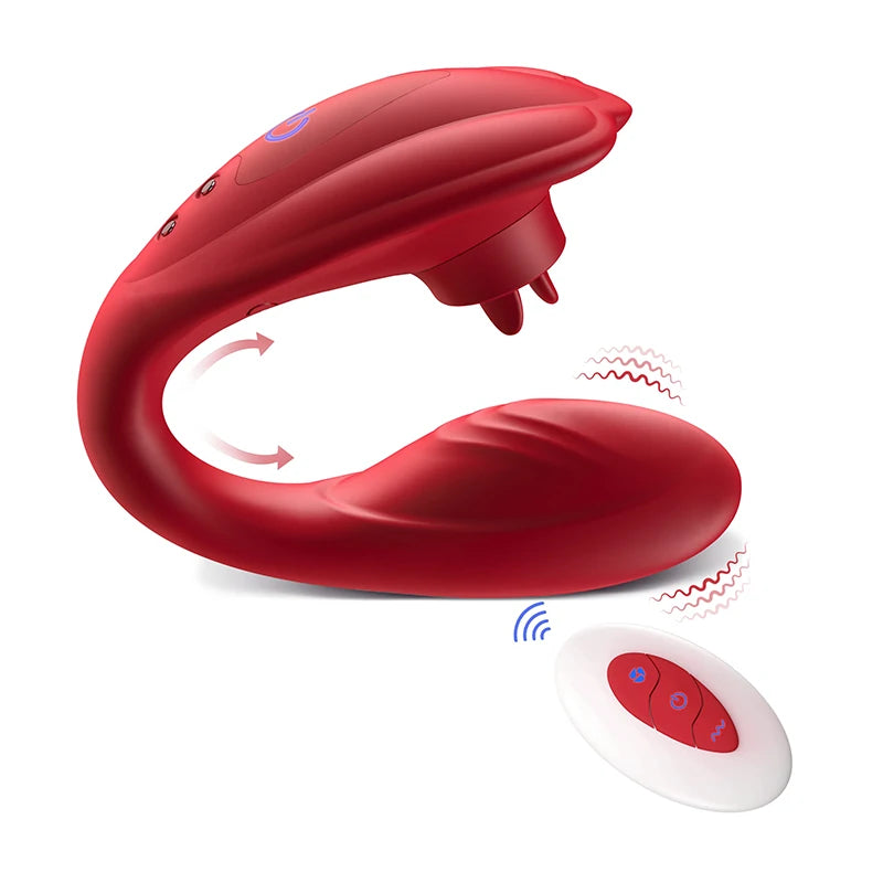 Wearable Remote Control Licking Vibrator