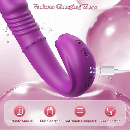 G-spot Vibrating Clitoral Licking Masturbator