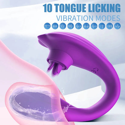 Wearable Remote Control Licking Vibrator