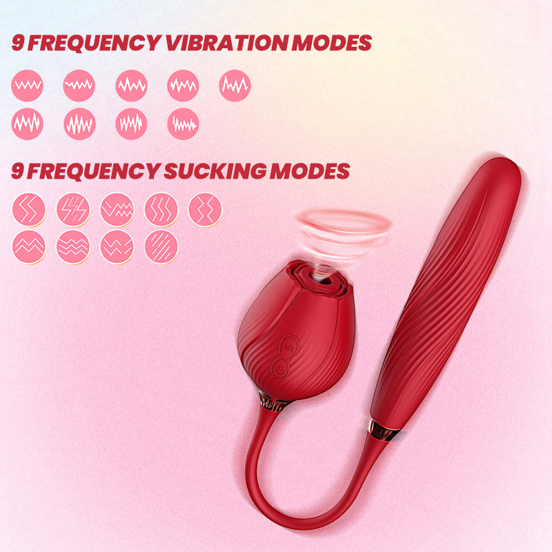 rose toy clit sucker vibrator red