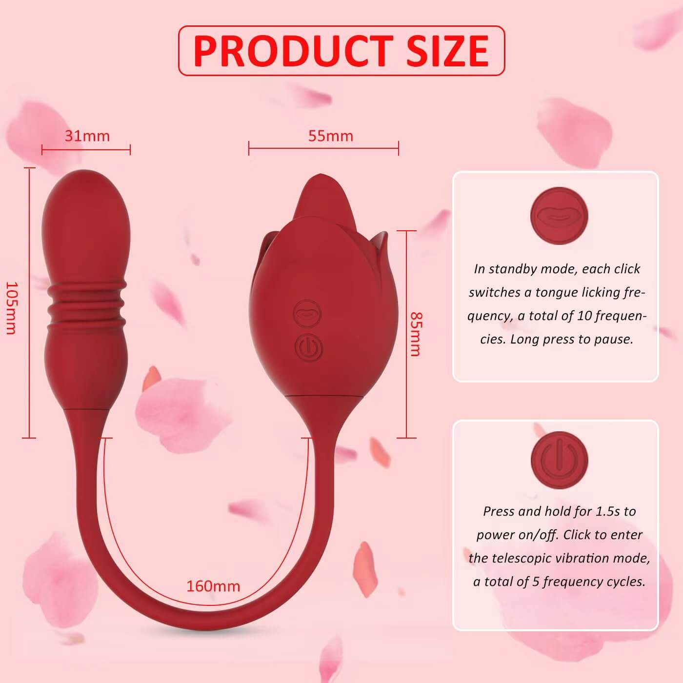 Vibrating Bouncing Rose Toy ootyemo-d914.myshopify.com