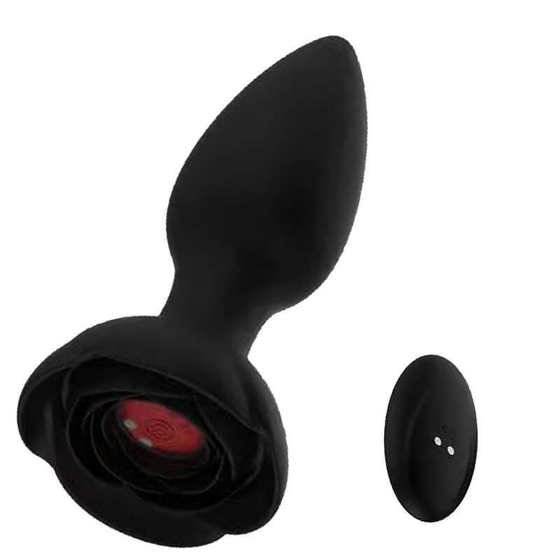 Male Vibrating Butt Plug Rose ootyemo-d914.myshopify.com