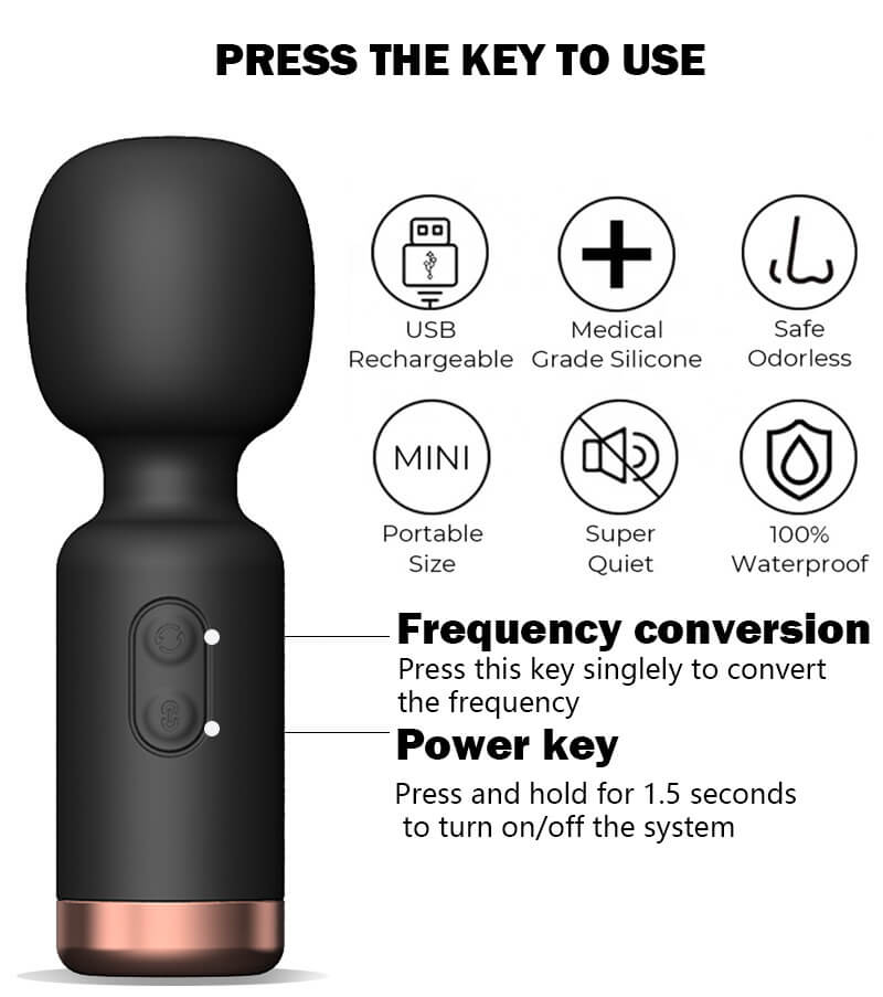 Mini Strong Vibration Massage AV Stick ootyemo-d914.myshopify.com