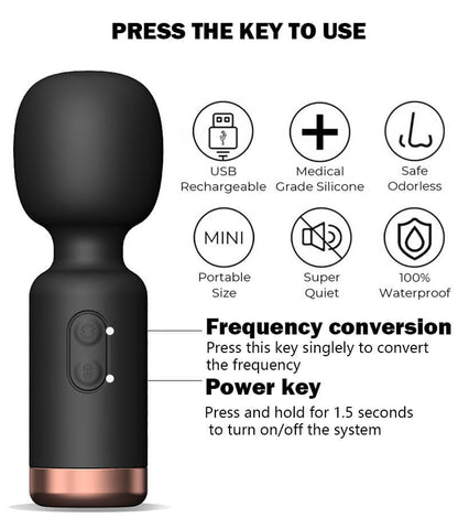 Mini Strong Vibration Massage AV Stick ootyemo-d914.myshopify.com