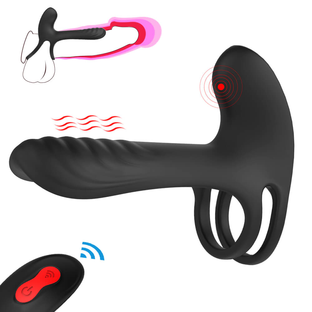 Couples Sharing Vibrating Ring Sex Toys