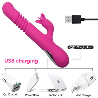 Vaginal Massager Telescopic Vibrator