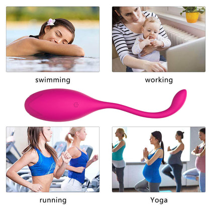 Remote Control Vibrating Egg Massager Rose